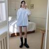 New ArrivalS Open Run Box Fit ASymmetrical Women S Boyfriend Shirt