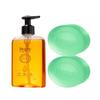 Lemon Floral Crystal Soap Bars & Antibacterial Hand Wash Set