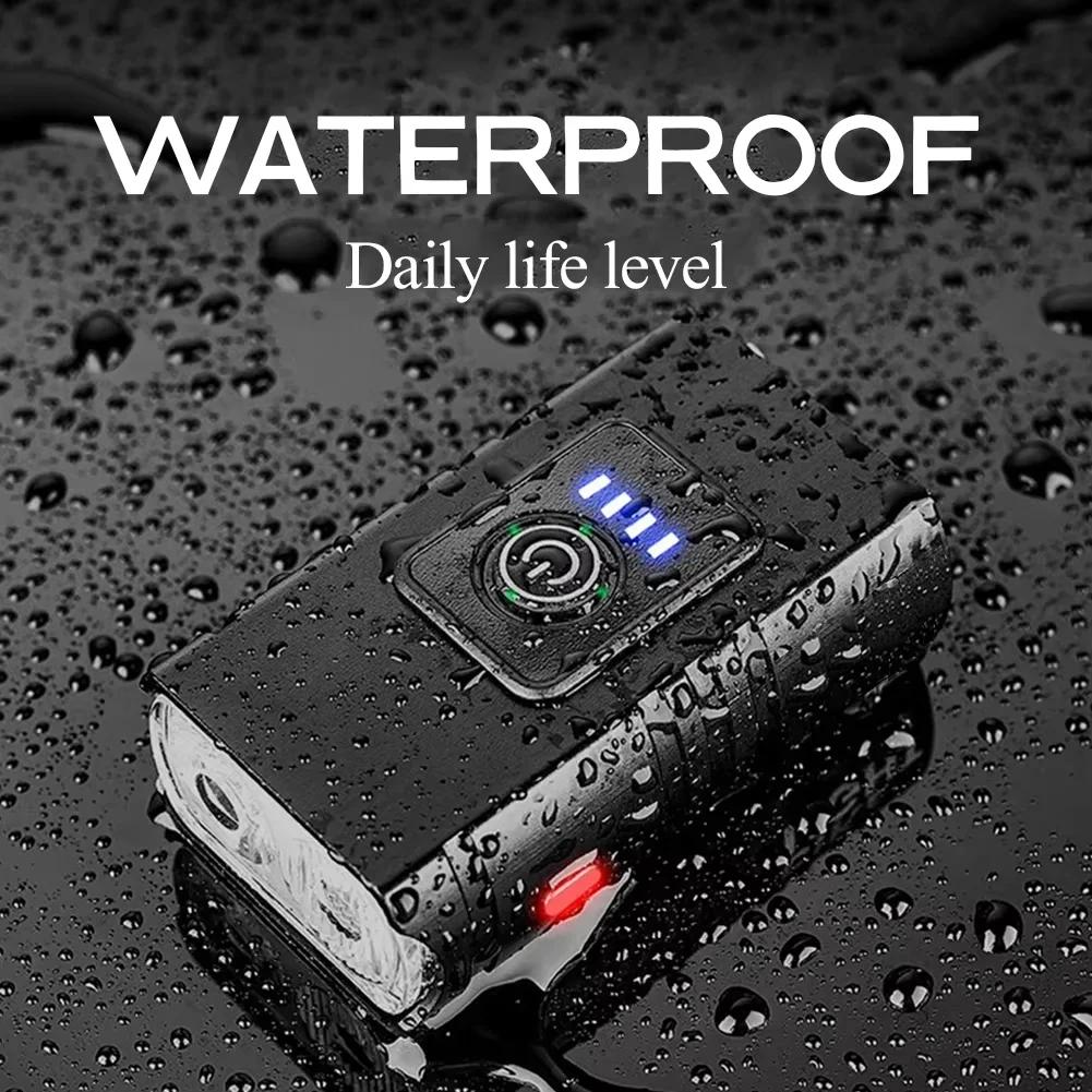 T6 LED Bike Light USB Rechargeable Bicycle Lights Front 6 Modes MTB Flashlight Bicycle Headlight for Cycling Bicycle Front Lamp