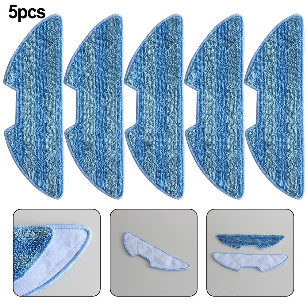 Cleaning Cloth Mop Wipes Cloth Mop Parts Robotic Vacuum Cleaner 5pcs Household Cleaning Attachment Cleaner Pad