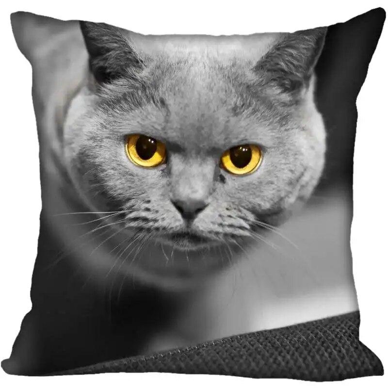 

Наволочка в современном доме для гостиной с кошкой и животным 40x40cm