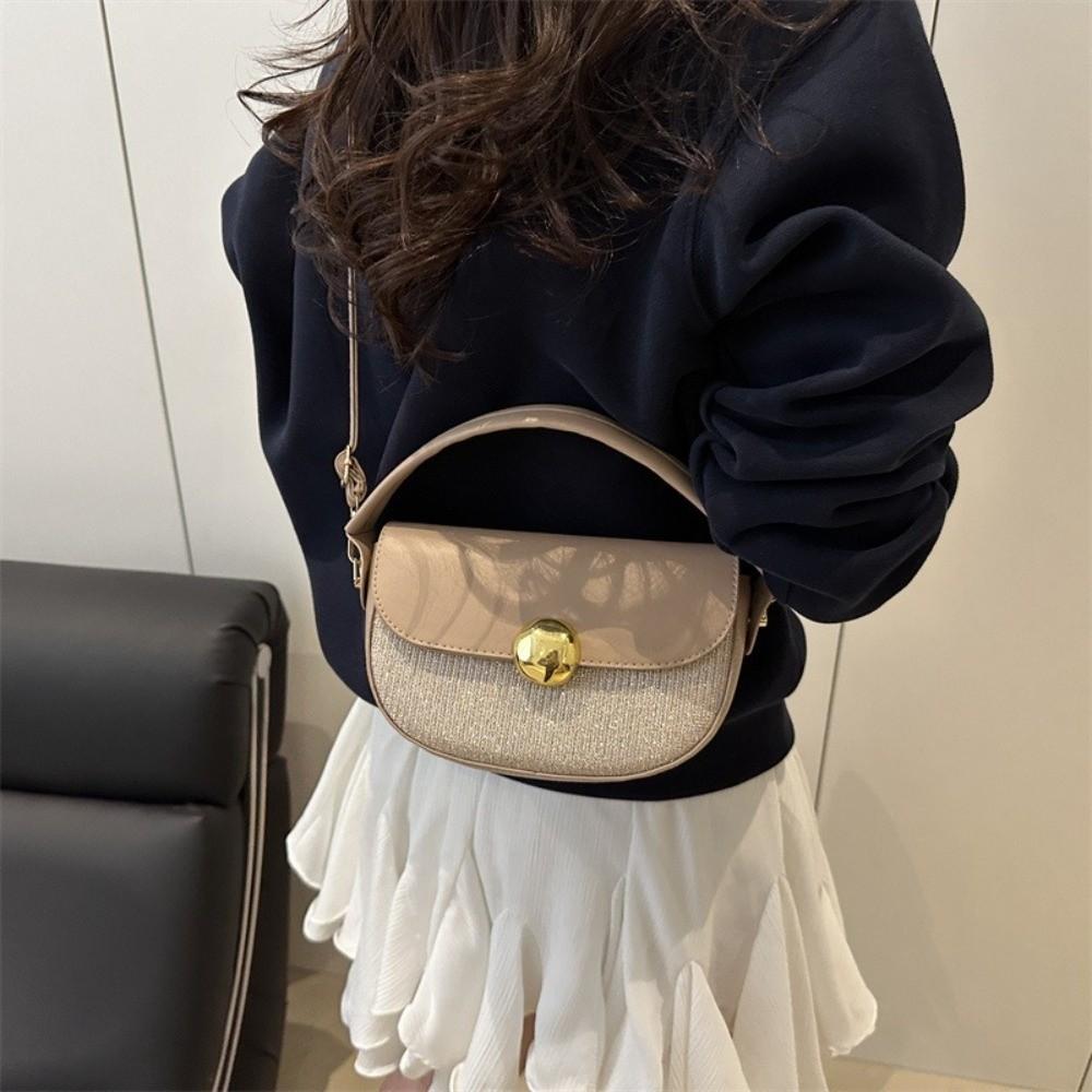 

Напівкругла сумка кросбоді з паєтками Розкішна жіноча сумка на плече Модна сумка-сідло Вечірка червоний