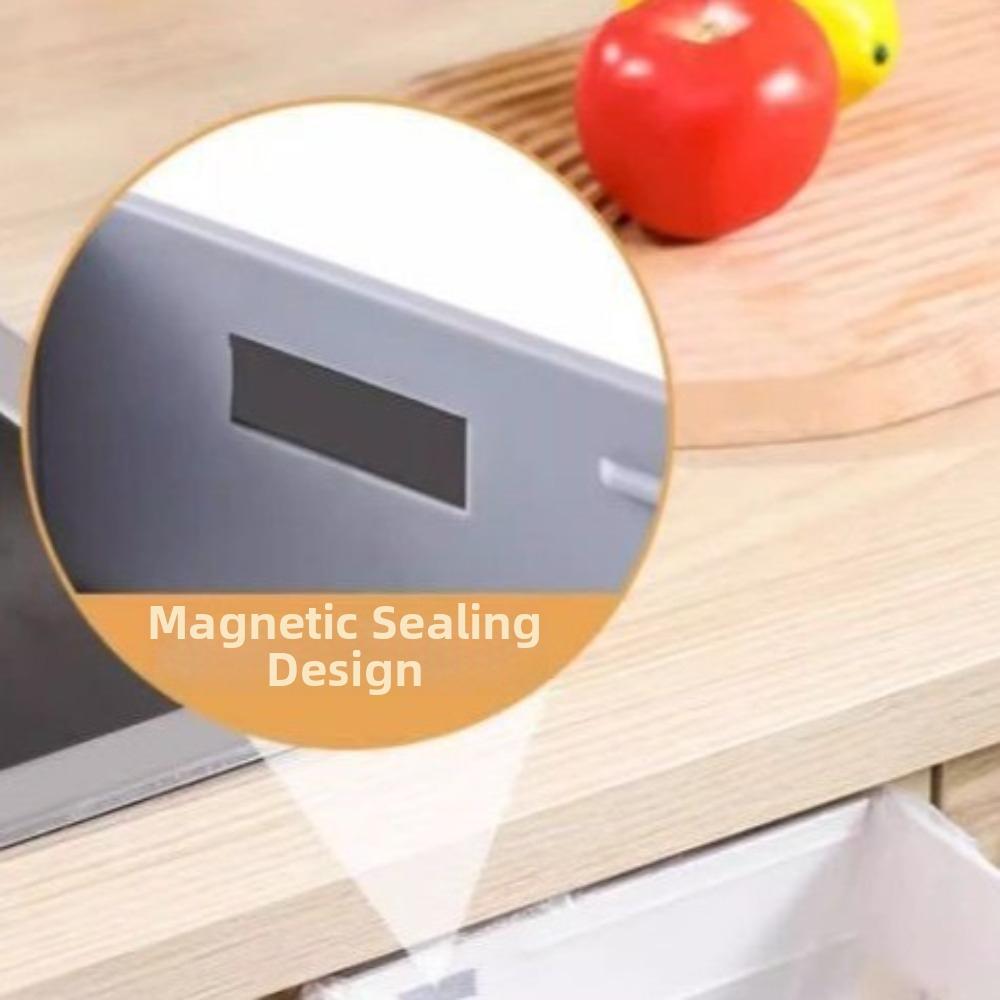 Foldable Garbage Bag Hanger Wall-Mounted Trash Can Rack Space Save Trash Bag Holder Bathroom