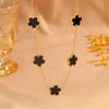 Fashion Hot-selling Light Luxury Niche Necklace, Small Fresh Five-flower Necklace Does Not Fade, Women's Models Are Given Girlfriends Versatile