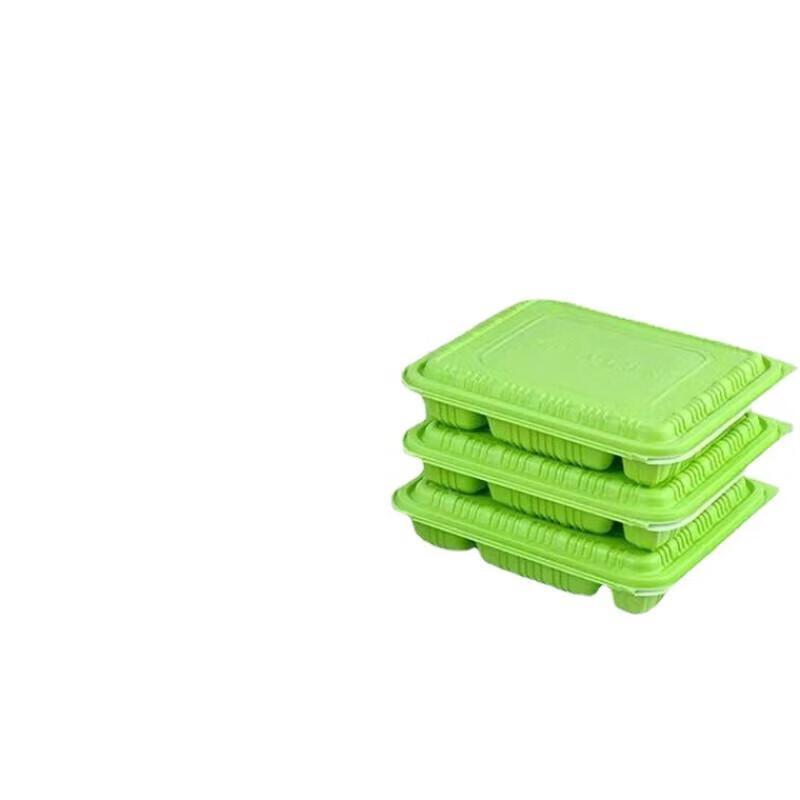 Thickened Rectangular 4-Compartment Disposable Food Container