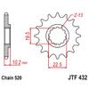 520 Motorcycle Front Sprocket For Suzuki LT250 R LT250R Quadracer 85-93 RMX250 89-01 DR350 90-99 DR350S 90-93 DR350SE 94-99