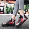 Fashion Graffiti Printed Skateboard Shoes Men's High Top Men Sports Sneakers Platform Women Trainers Skate Shoes Running Casual