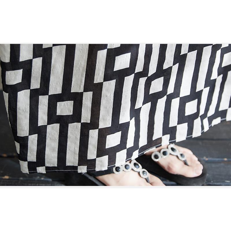 DIMANAF 2025 New Women Plus Size Summer Casual Dress Vintage Long Dress Loose Maxi Basic Printing Holiday