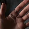 Silvery/Golden Irregular Pleated Knuckle Ring Artistic Minimalist Niche Unique Exquisite Finger Ring Suitable For Men And Women