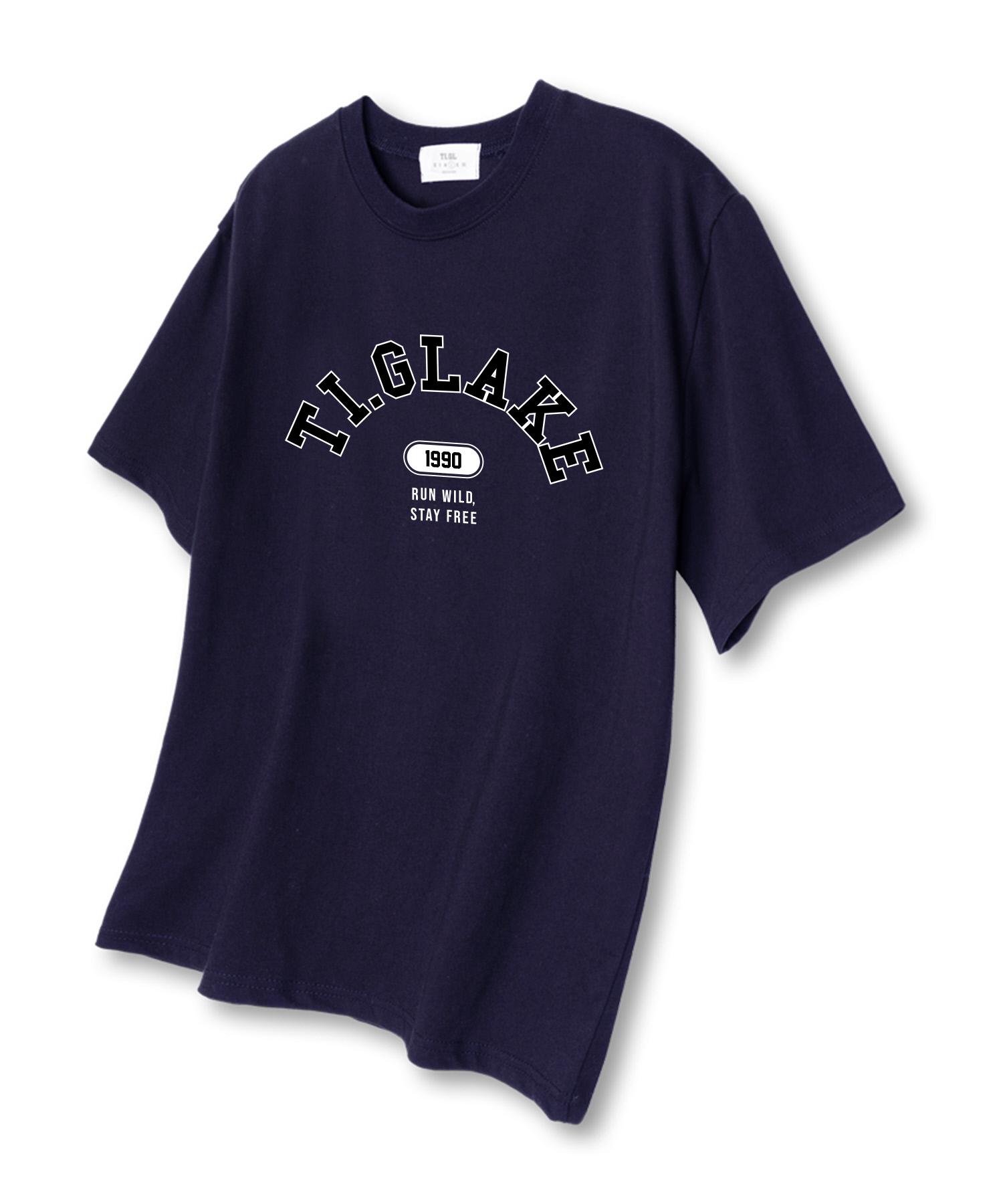 Tee Glake Stayfree Oversized Short Sleeve T-Shirt Navy L
