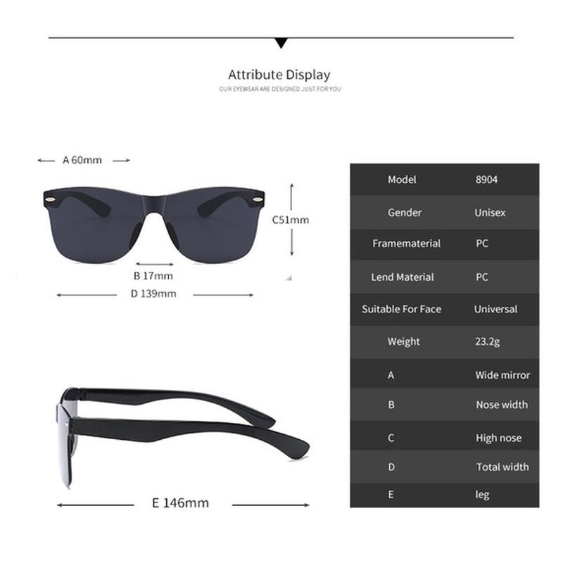 Nové módní dámské brýle Candy Colors UV400 oversized 24barevné brýle