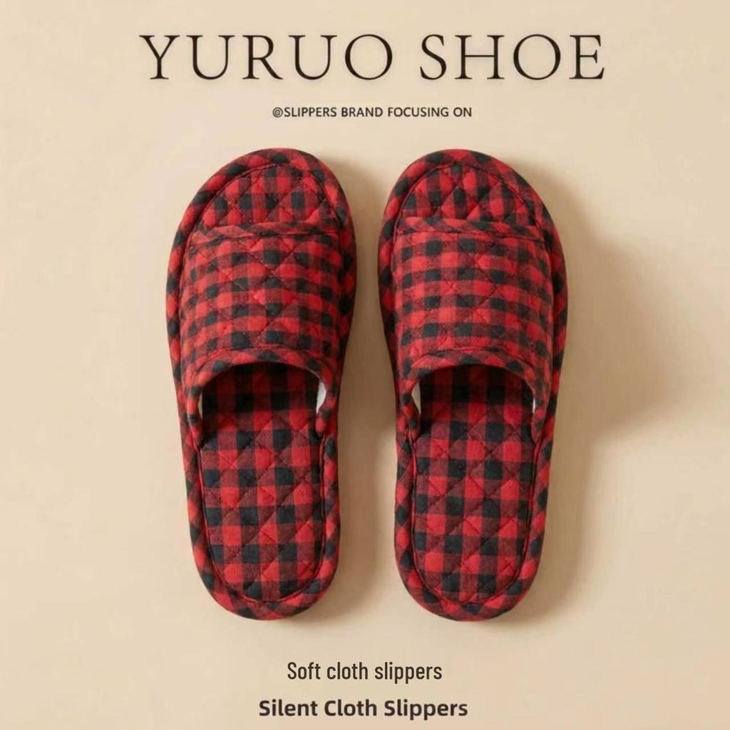 2025 Unisex Linen Slippers: Silent, Non-slip Cotton for All Seasons, Ideal for Home and Indoor Wooden Floors.