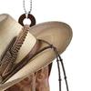 Robustes Hängeornament Zieracryl Auto Rückspiegel Cowboy Flaches Auto Anhänger für Zuhause