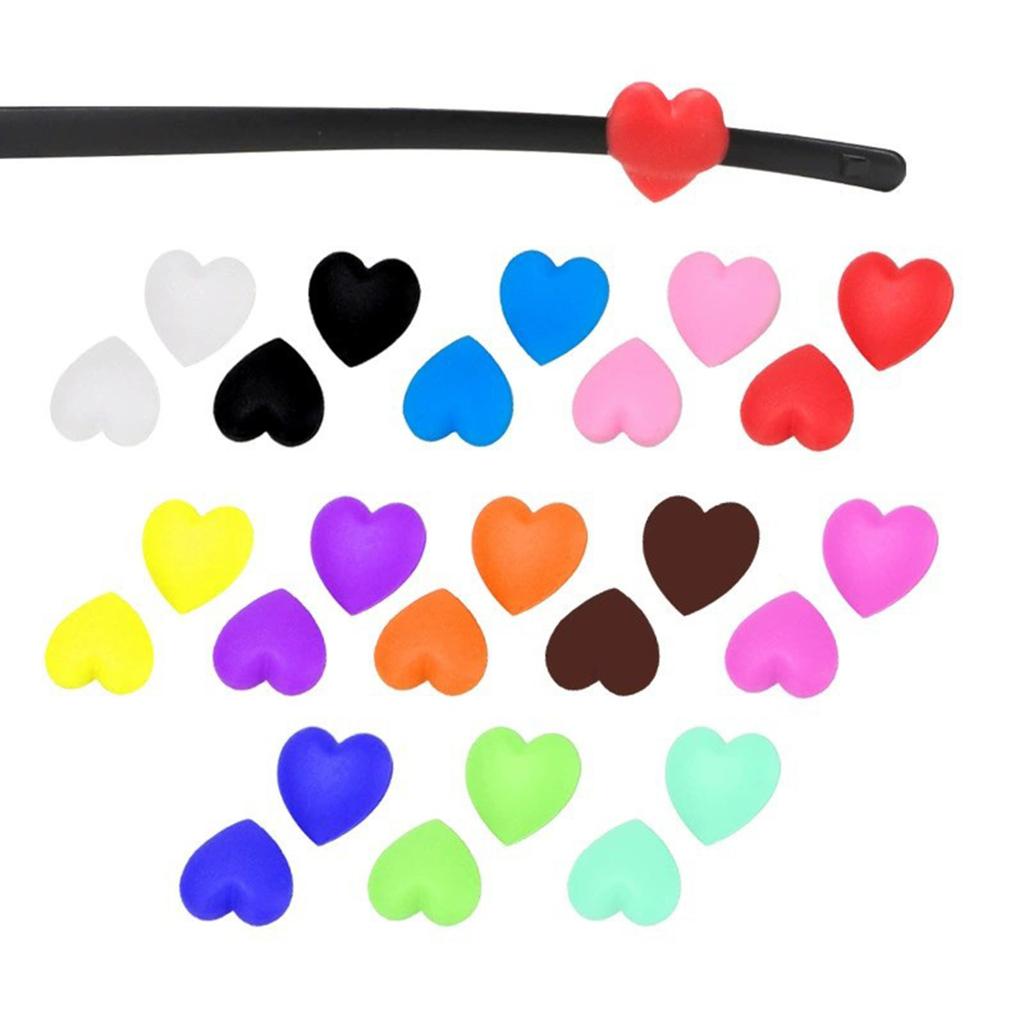 Silicone Ear Hook for Glasses Sunglasses Reading Glasses Retainers Heart-shape Glass Retainer Eyeglass Ear Grip
