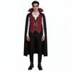 Fantasia de demônio vampiro de Halloween cosplay medieval renascentista Dracula traje flow