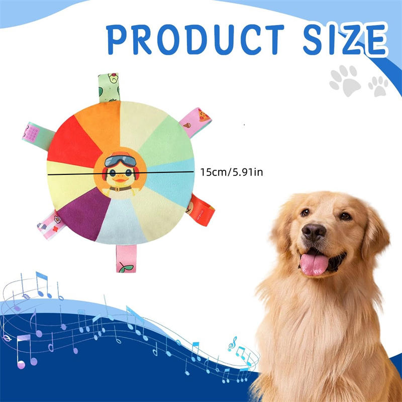 Dog Sounding Velvet Toy Bell Cartoon Toy Puppy Small Dog Teddy Teeth Grinding Toy wear-resistant bite-resistant Pet Toy