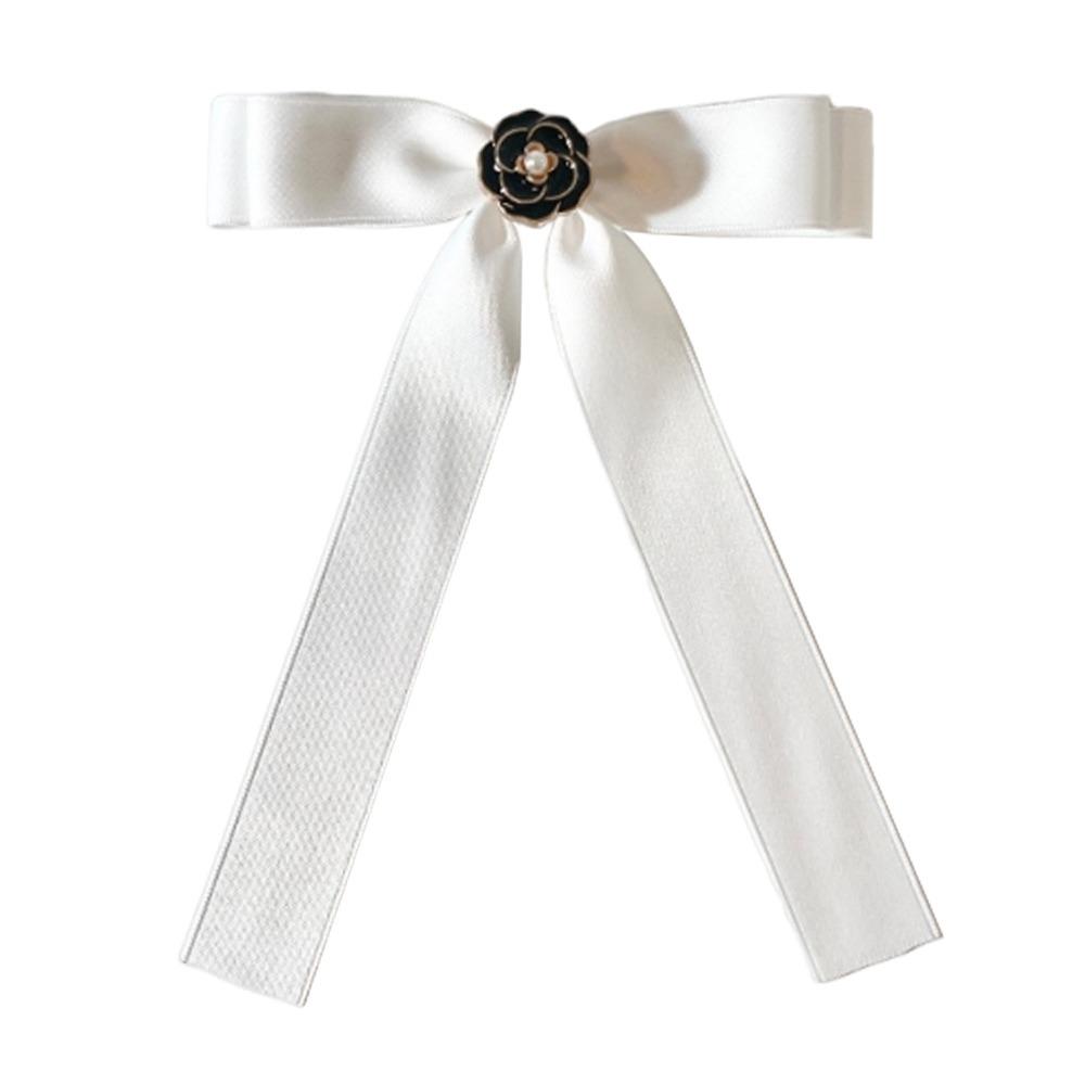 Rhinestone Shirt Brooch Simple Collar Texture Bowknot Accessories Bow Tie  School Student