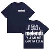 Rapper Melendi AELLALE GUSTA 2025 Potisk alba Tričko Pánské Dámské Ležérní Móda Čistá Bavlna Krátký Rukáv Horní díly Trička Streetwear
