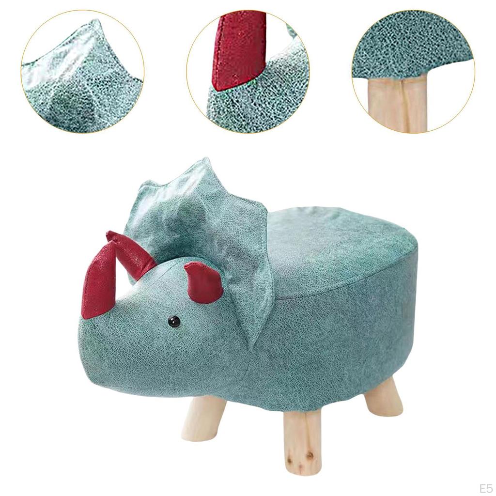 Taburet pentru picioare Rezinet pentru picioare Desene animat Creativ Scaun pentru schimbarea pantofilor Scaun puf pentru