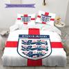 Biancheria da letto con motivo della Nazionale di Calcio Inglese, Set Copripiumino Federa Regalo di Compleanno per la Casa(1 * copripiumino + 2 * federa, senza nucleo)