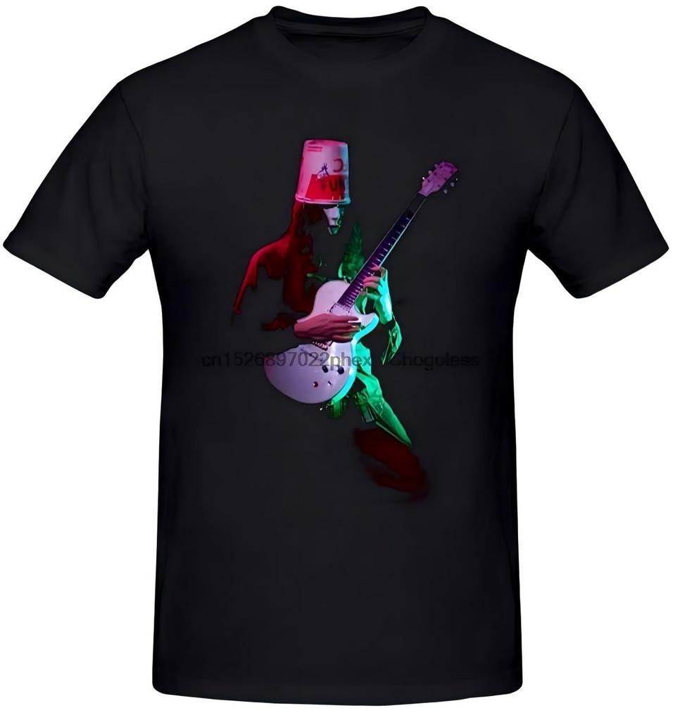 Buckethead Neon Guitar T-Shirt