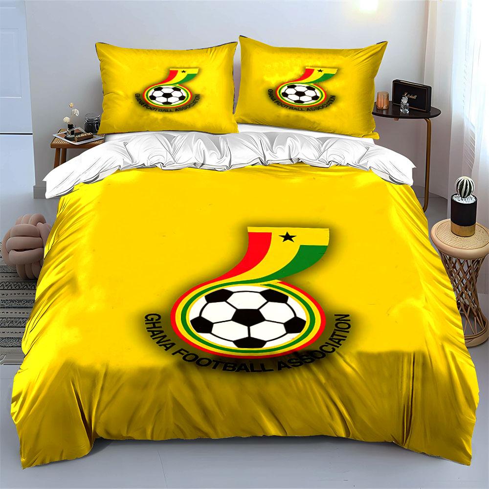 Ghana Football Bedding Set Bedding Duvet Cover Set Duvet Cover Pillowcases (1 * Duvet Cover 2 * Pillowcases, without duvet insert)
