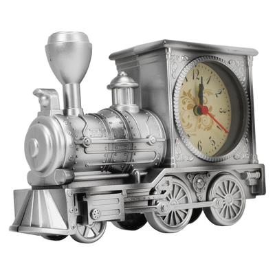 Model Vlaku Budík Stolní Vintage Stolní Hodiny Kovové Vlakové Umění Stolní Dekorace pro