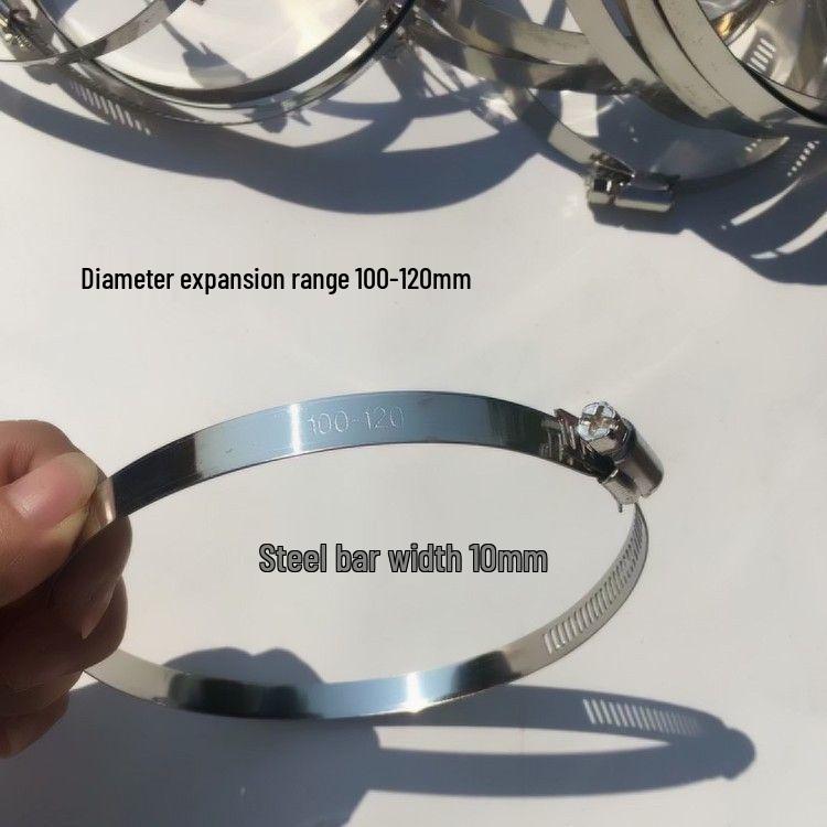 Stainless Steel Hose and Pipe Clamp for 1-Inch Water or Gas Pipes