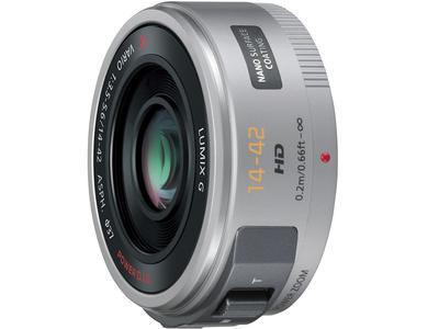 Panasonic Objectif zoom standard pour Micro Four Thirds Lumix GX VARIO PZ Argent 14-42 mm/F3.5-5.6 ASPH./POWER OIS. H-PS14042-S