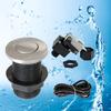Kit de Interruptor de Aire para Triturador de Basura Encimera de Fregadero Triturador de Residuos Botón de Aire Metálico Encendido/Apagado Accesorios para Trituradores de Comida y Residuos