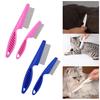 2 szt. Grzebień do sierści zwierząt domowych ze stali nierdzewnej o drobnych zębach Środek do usuwania strupów, śluzu, plam łzowych Wielofunkcyjny grzebień do pielęgnacji psów i kotów Akcesoria dla zwierząt