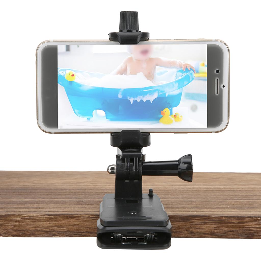 Action Camera Clip Backpack Phone Clamp 360 Degree Rotation for GOPRO