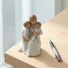 Gift for Mom On Mother Day Holding Baby Figurine, Resin Family Love Statue Bedroom Desk, Nordic Style Decor Heartwarming Home Ornament, New