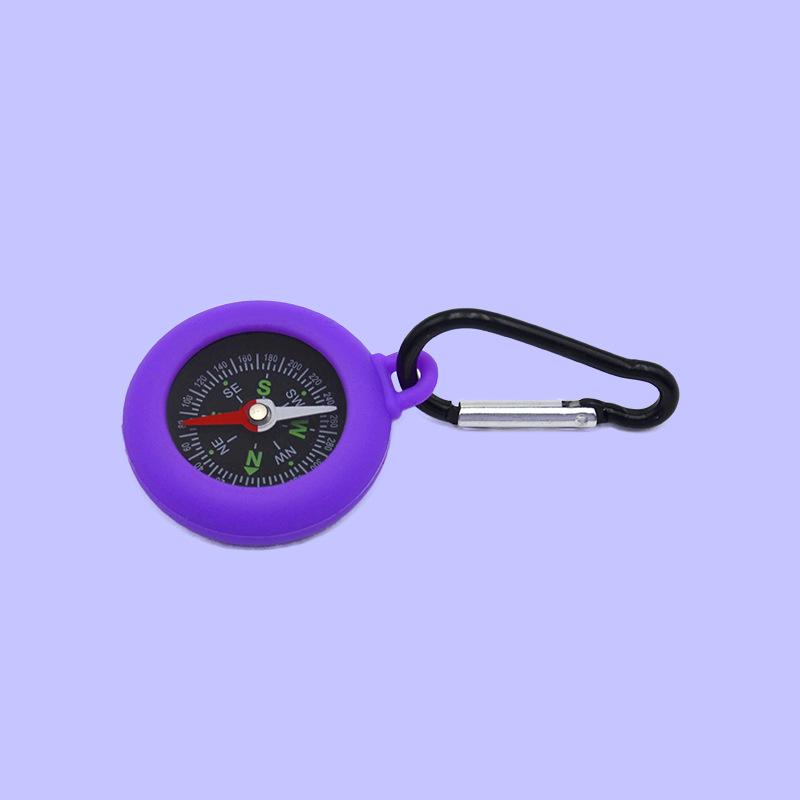 

DC30T Camping Student Compass Keychain with Metal Carabiner - Precise Outdoor Navigation фіолетовий