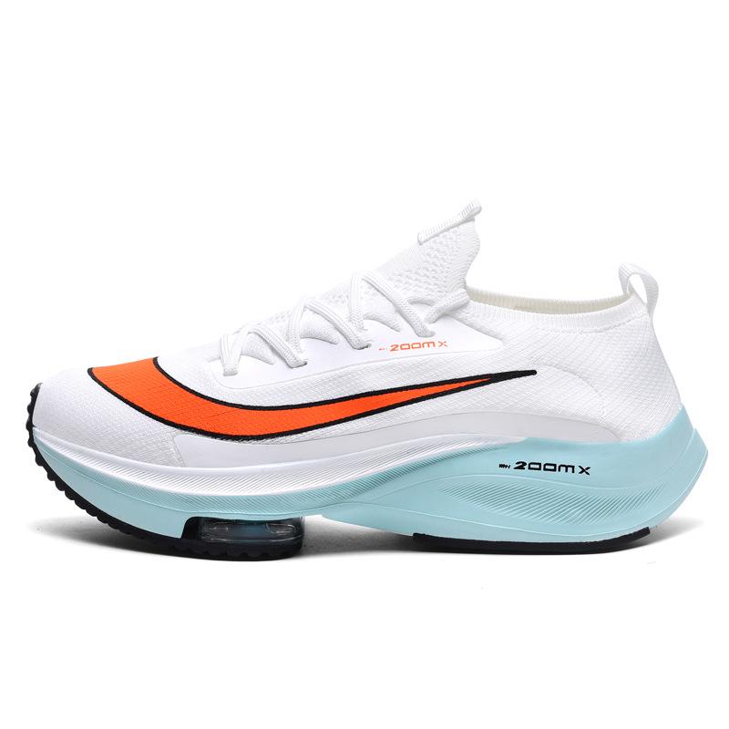 

2025 Trendy Spring & Autumn Lightweight Mesh Sneakers for Couples - Men s Teen Athletic Shoes 42 білий/помаранчевий