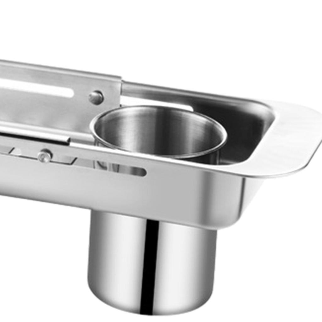 Sink Drain Rack Stainless Steel Storage Organizer Drain Basket Multifunctional Sponge Organizer Storage Shelf Kitchen Gadgets