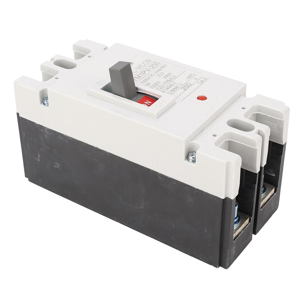 2P Miniature Circuit Breaker Molded Case Circuit Protection Switch DC 1000V 250A 20KA Breaking