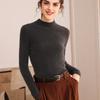Women's 100% Cashmere High Neck Slim Fit Pullover Sweater