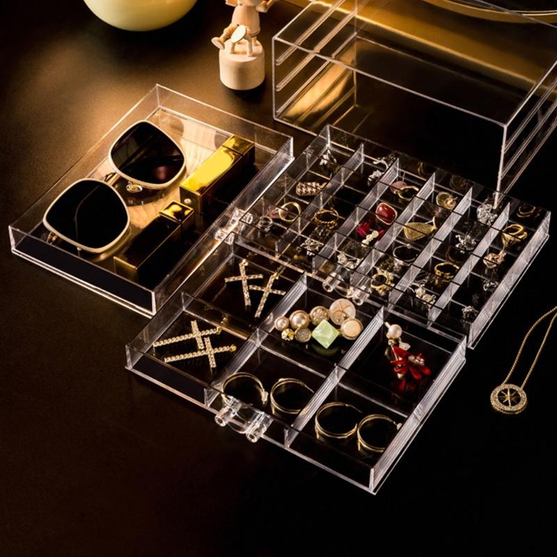 Stylish Accessory Organization Case Practical and Modern Jewellery Organizer Practical Jewelry Storage Container