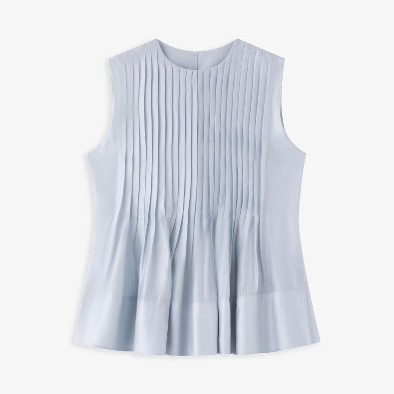 

Ruched Spring and Summer Sleeveless Mid Length Long Length Skirt Small Shirt