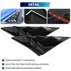 2 x Black ABS Vent Quarter Side Window Louver Cover For Honda Civic 2016-