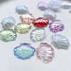 10 Pieces 27*22mm Beautiful AB Color Shell Crystal Rhinestone Flat Back Scrapbook Shell Crystal Rhinestone