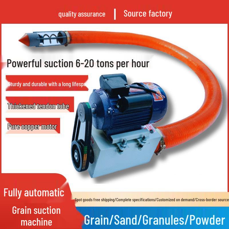 Compact Vehicle-Mounted Auger for Grain, Sand, and Cement