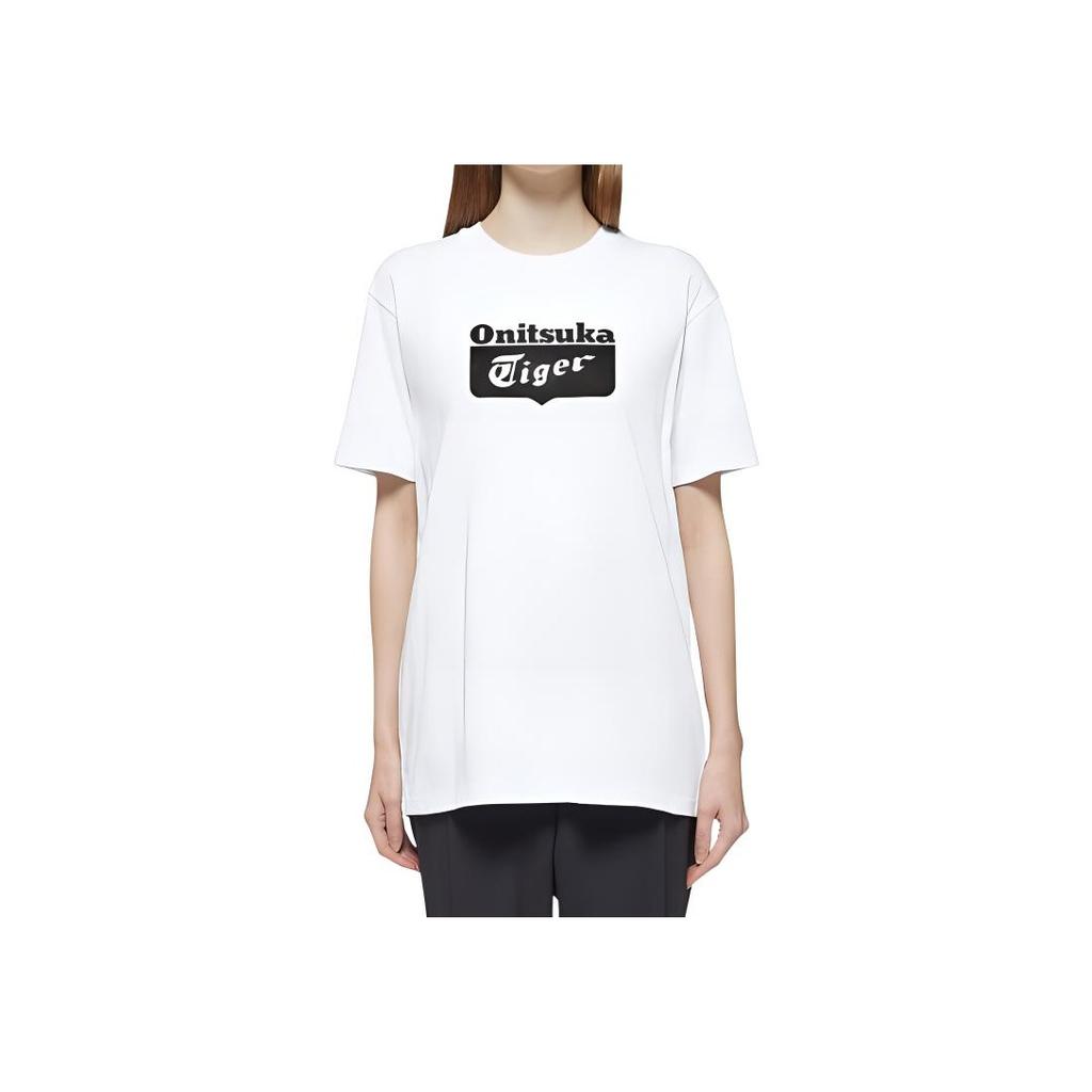 New Onitsuka Tiger T Shirt Unisex White Black 2183B173-101