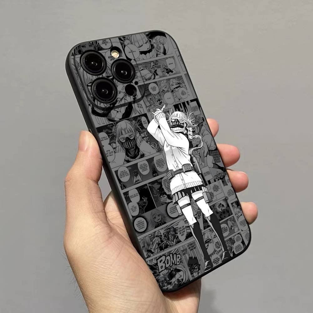 My H-Hero Academia D-Deku Phone Case For IPhone 17 16 15 14 13 12 11 Pro Max Plus Mini Soft Black Cover