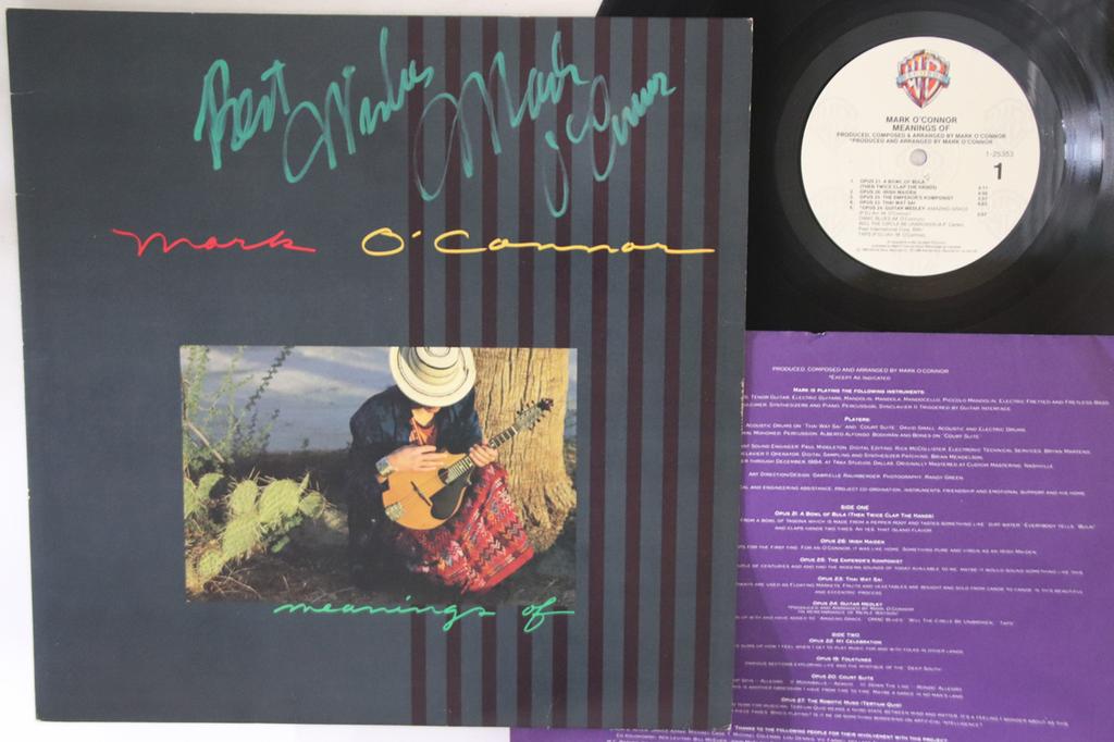 LP Record MARK O'CONNOR - Meanings Of 125353 WARNER BROS 1986 US Country Used