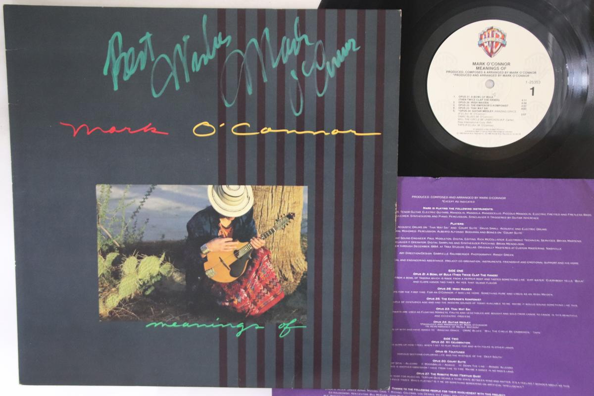 

LP Record MARK O CONNOR - Meanings Of 125353 WARNER BROS 1986 US Country Used