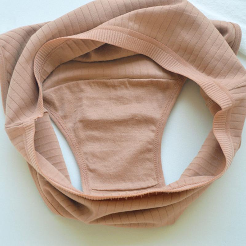 Große Damen-Slips aus Baumwolle mit mittlerer Taille, atmungsaktiv, hochelastisch, bequeme Unterwäsche, einfarbig