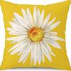 Spring and Summer Pillowcase Bedroom Living Room Sofa Pillowcase Linen Floral Decoration Pillow Cushion