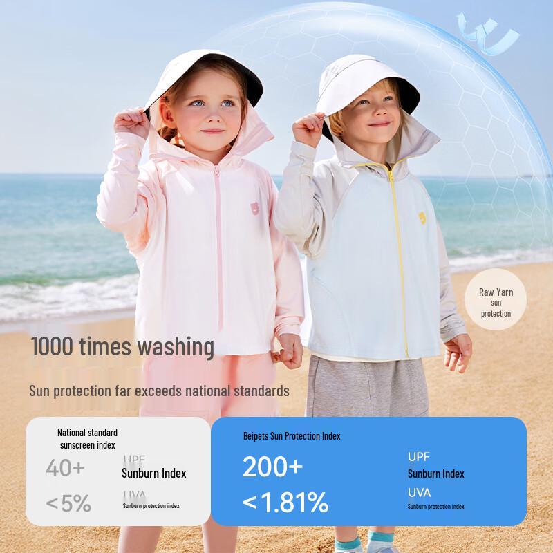 Betaisi Kids Unisex Hooded Sun Protection Jacket